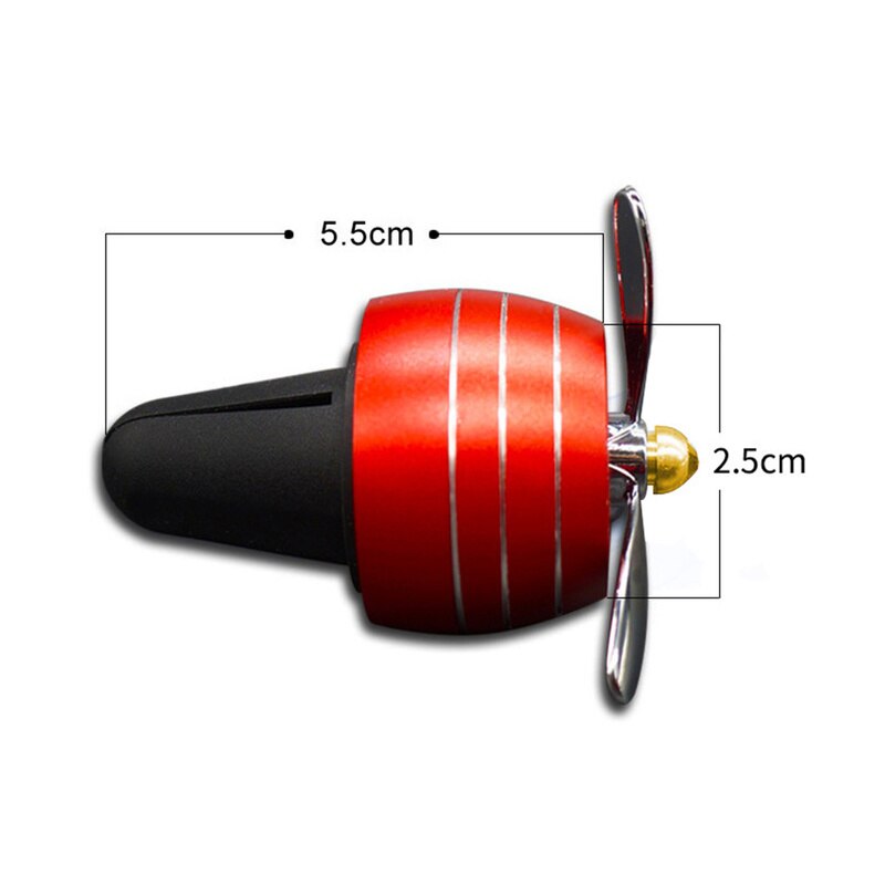 Draagbare Auto Luchtverfrisser Auto Luchtuitlaat Airconditioning Vent Parfum met Led-verlichting Voertuig Fan Auto Decoratie