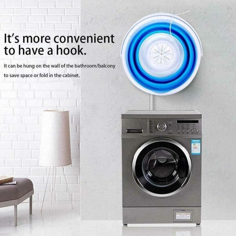 mini pralka typu wiadro składane przenośne pralka pralka robić odzieży USB ładowania