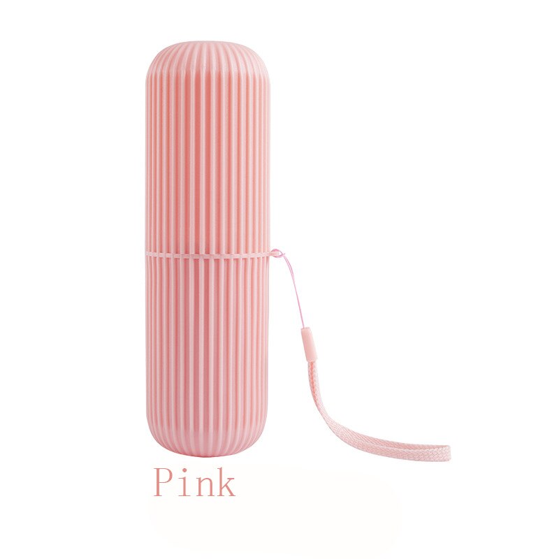 20cm voyage Portable Couple brosse à dents boîte bain de bouche brosse dents tasse créative en plastique dentifrice brosse à dents Ttorage boîte: Jaune clair