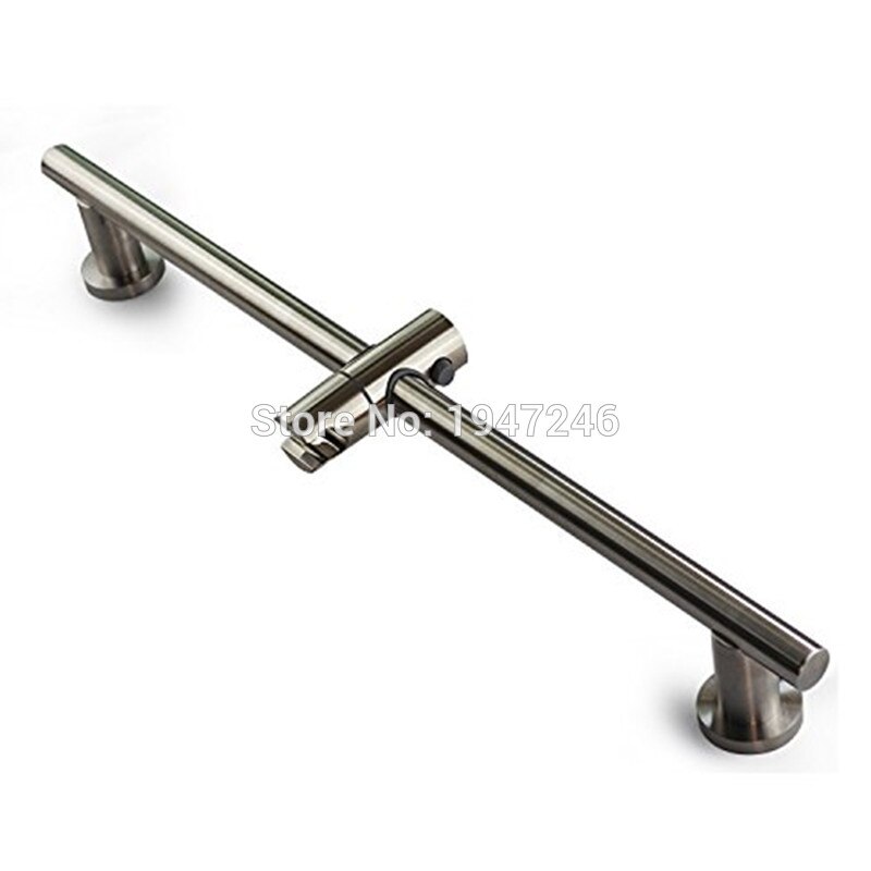 Premium MODERN Bathroom Slide Bar with Adjustable Shower Head Holder 26 Inches Round Mount made from 304 Stainless Steel