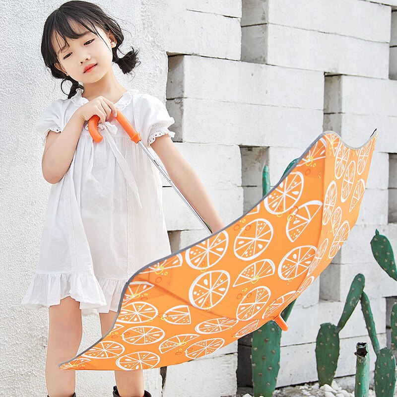 Student prinses lange steel kleuterschool baby paraplu jongens en meisjes kinderparaplu's afgeronde hoeken schattige kinderparaplu's