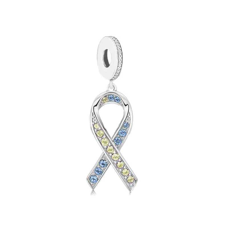 FC Jewelry – Bracelet à breloques Original en argent 925, gant de boxe, combat du Cancer du sein, perle de sensibilisation pour la fabrication de Berloque: Or