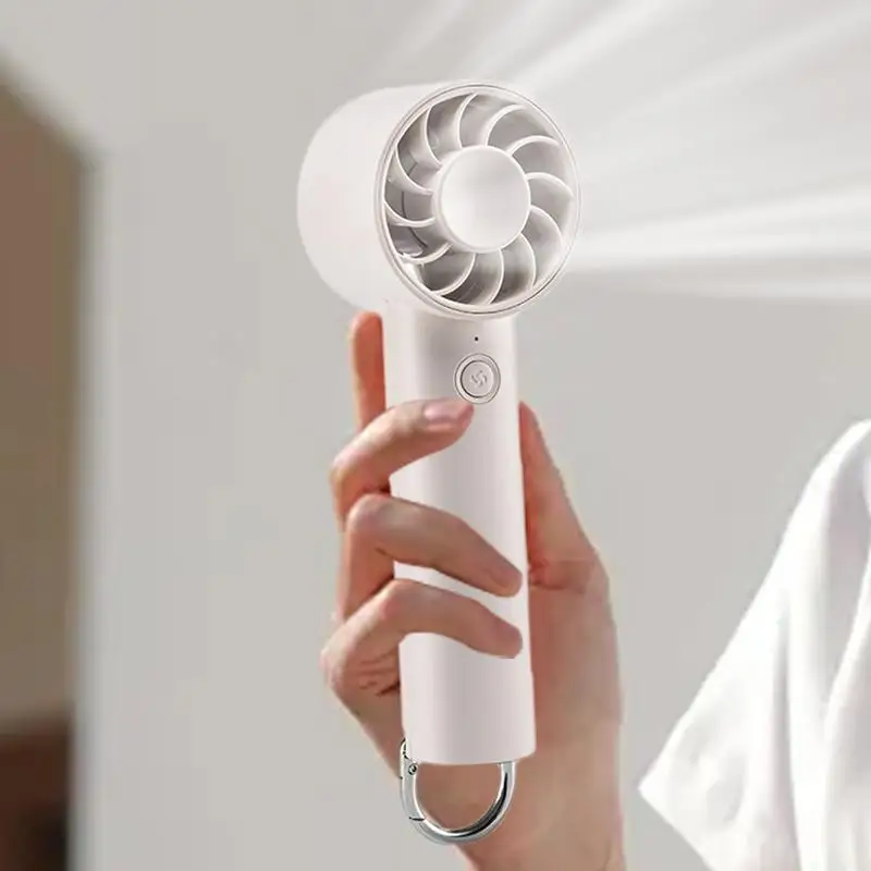 Draagbare elektrische ventilator Handheld ventilator op batterijen Reisaccessoires Oplaadbare turbineventilator Kleine zakventilator