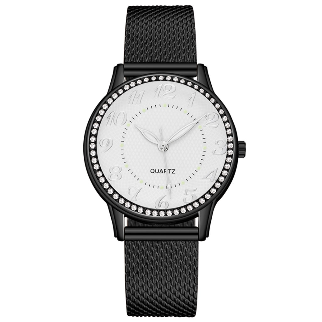 Moderne Mode Mesh Roestvrij Stalen Armband Casual Horloge Voor Vrouw Quartz Horloges Vrouwen Casual Top Horloge Ceasuri & 50