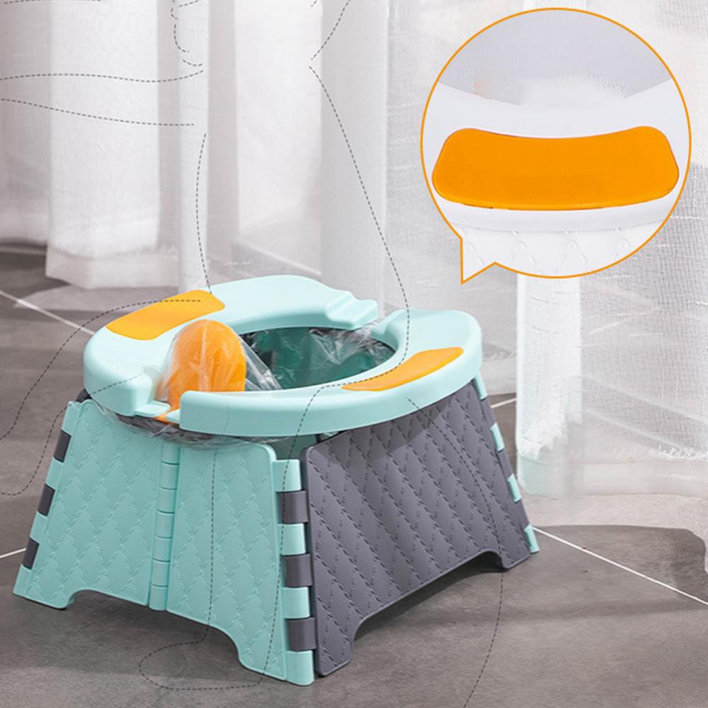 Asiento de orinal compacto seguro para coche, orinal de entrenamiento de fácil almacenamiento para viaje