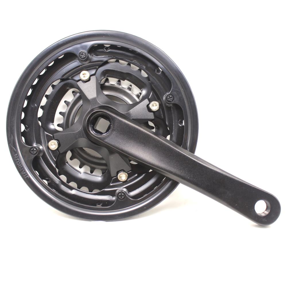42-34-24T 7/8/9 velocidad platos y bielas de bicicleta de montaña velocidad variable biela de bicicleta set 170mm aleación de aluminio manivela cuadrado agujero piñón bicicleta parte