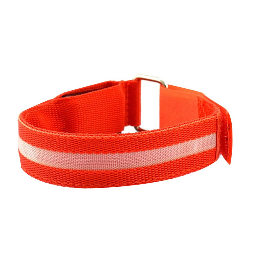 Reflecterende Licht Band Led Lichtgevende Licht Veiligheid Arm Armband Riem Riem Voor Night Running Fietsen Running Sport Led Licht: red