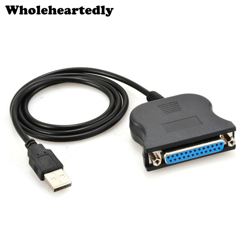 80cm USB To 25 Pin DB25 Female IEEE 1284 Parallel Printer LPT Adapter Print Converter Cable Win98/ 2000/ XP/ VISTA/ Win 7