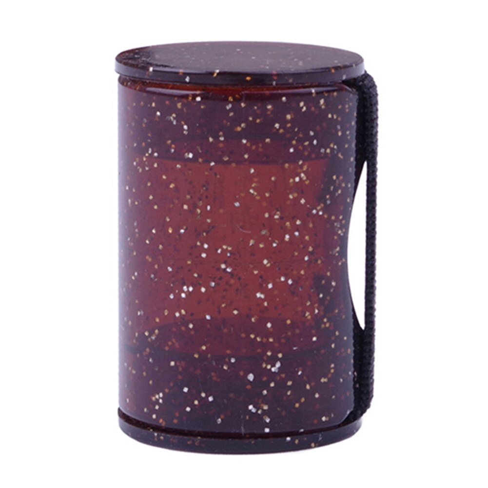 Fluorescencyjny brokat palec młotek piasek wibrator gitary akustyczne ukulele rytm piasek dzwon marakasy instrumenty palec rytm wibrator: brązowy