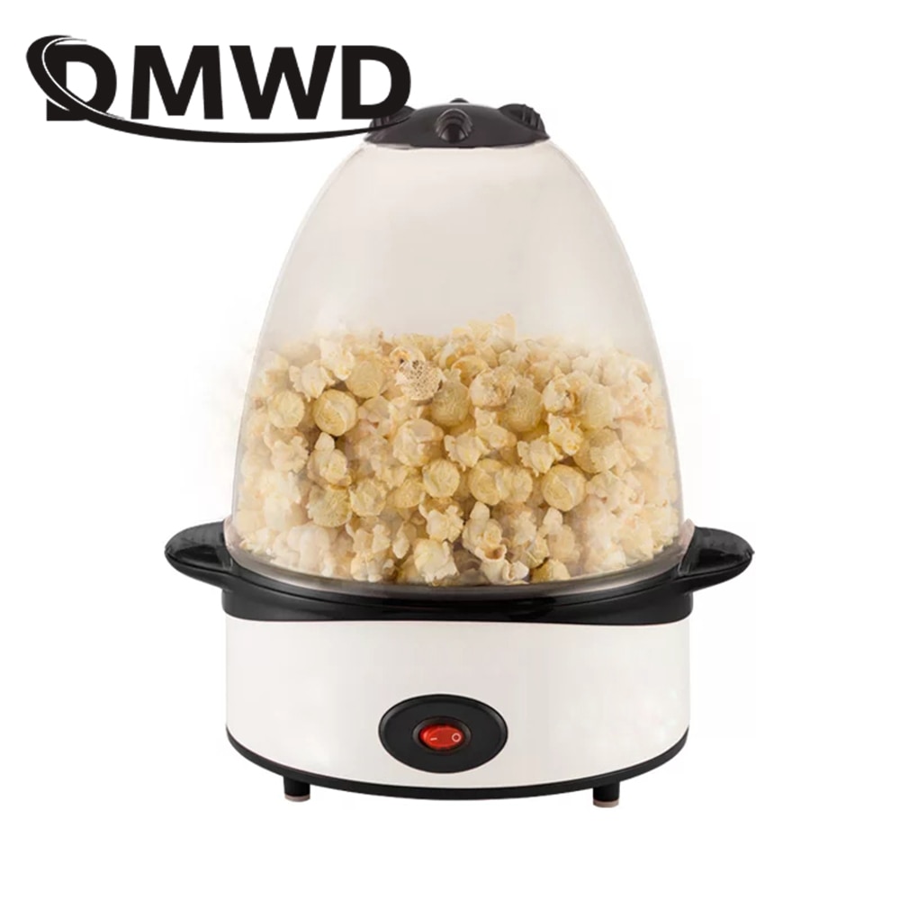 Dmwd Mini Draagbare Elektrische Popcorn Maker Automatische Mini Air Pop Corn Paaps Machine Huishoudelijke Diy Popper Corn Maker Eu plug