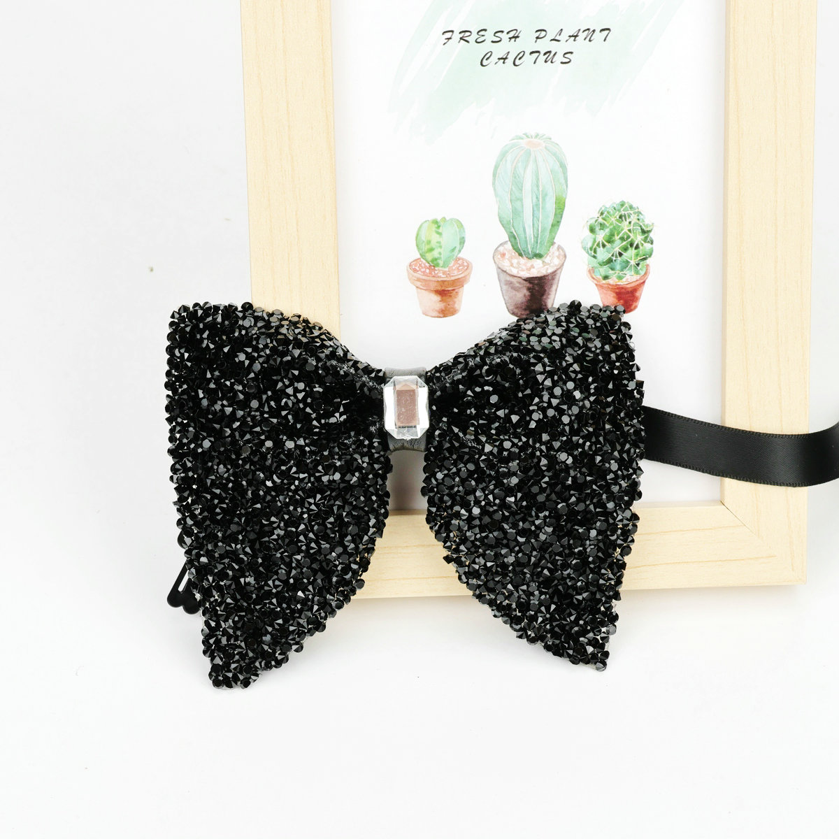Nueva de lujo, pajarita grande con diamantes de imitación, pajarita grande negra dorada brillante para hombres, corbatas para de boda y negocios, accesorios de