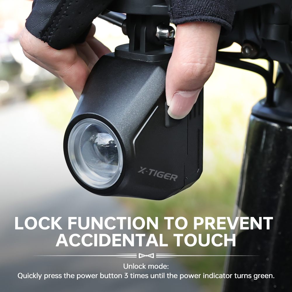 X-Tiger Fahrradbeleuchtung Nachtfahrten Straße unter hängendem Frontlicht Hohe helle helle Taschenlampe Fernbedienung Fahrradbeleuchtung