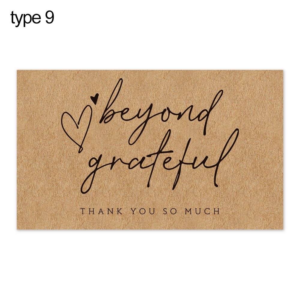 Cartes postales en papier kraft GT "Merci pour votre commande", cartes de voeux, attro, au détail en ligne, appréciation express, 30 pièces: Bleu marine