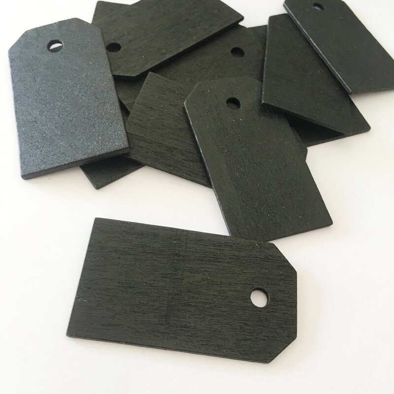10 stk trætavlemærke træ sort tavle pris hængemærker gør-det-selv papirvarer tavle opslagstavle med snor