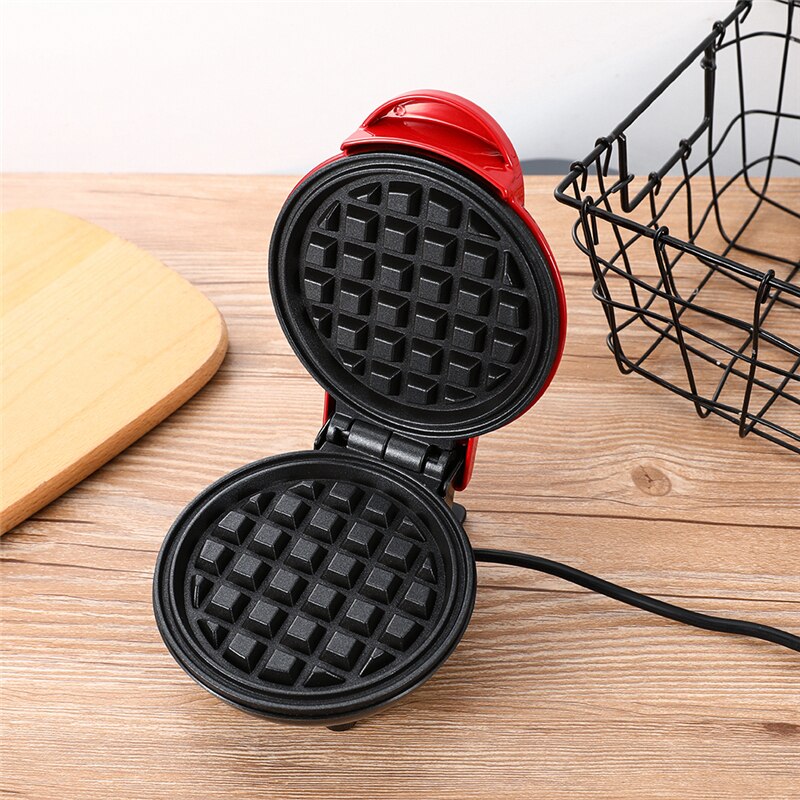Mini Electric Waffles Maker Bubble Egg Cake Oven Breakfast Waffle Machine Kitchen Baking Eggette Machine Mini Waffle Pot