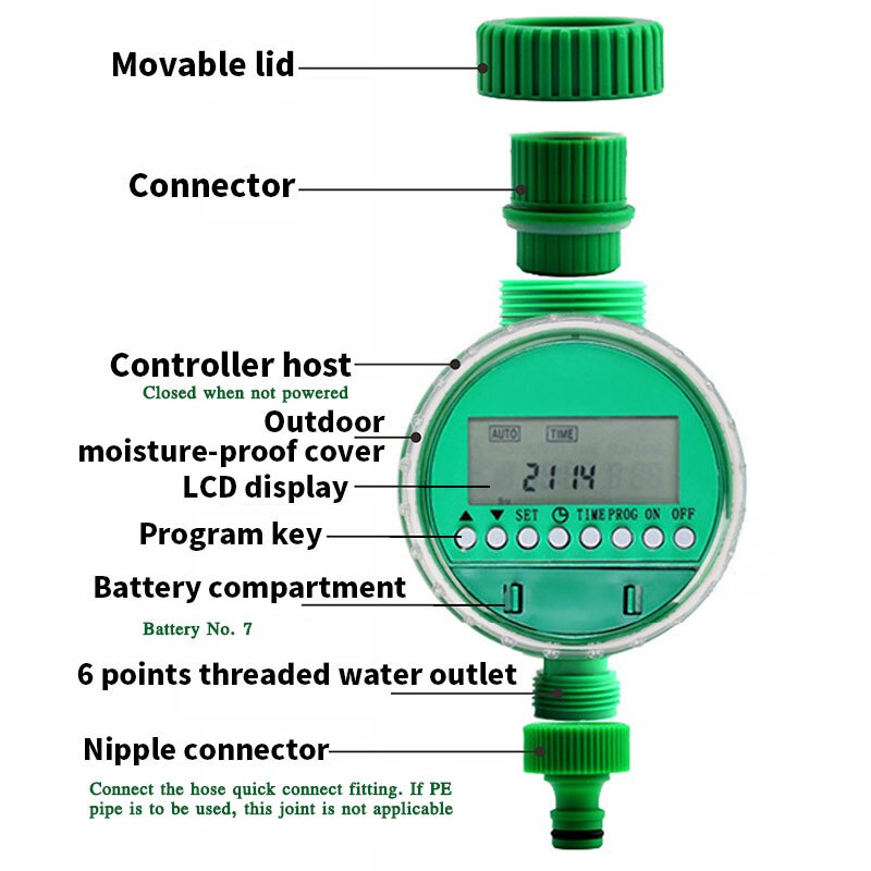 Contrôleur de synchronisation d'arrosage, contrôleur d'irrigation intelligent, contrôleur automatique de vanne électromagnétique de jardin d'arrosage d'irrigation