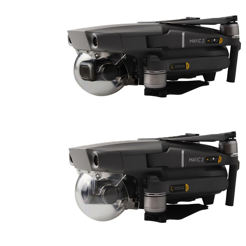 Mavic 2 kameraobjektiv gimbal beskyttelsesdæksel til dji mavic 2 pro / zoom drone tilbehør gennemsigtig grå