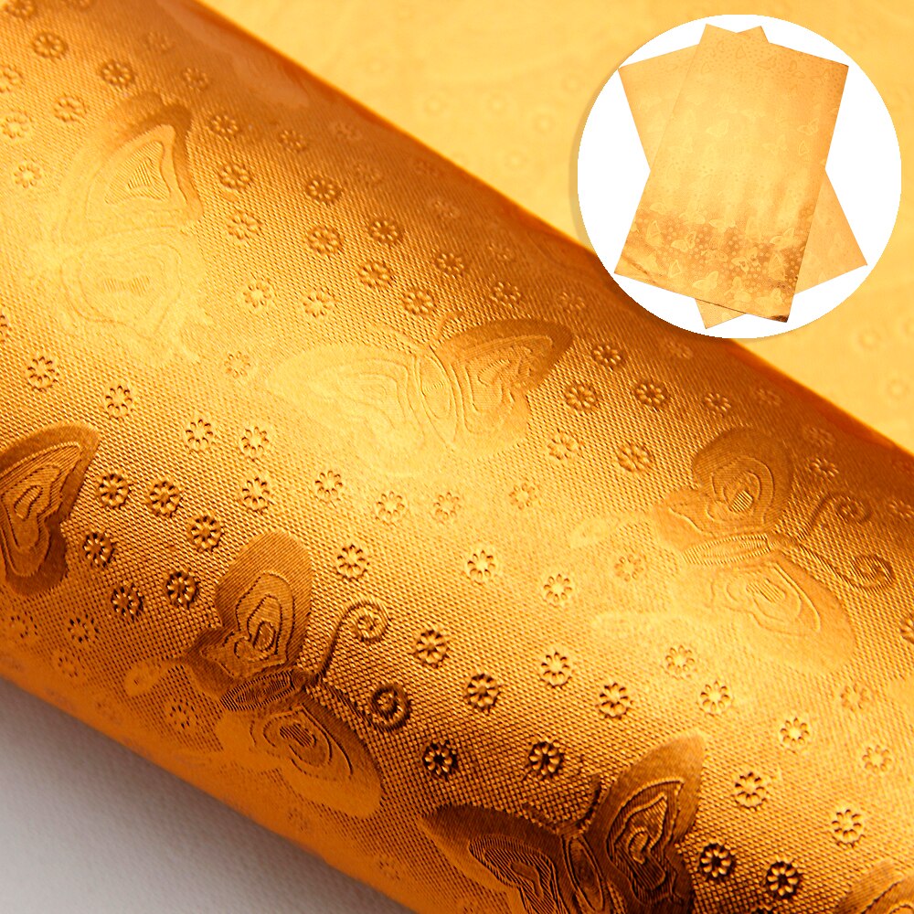 Bump Textured Faux Leather Sheets Butterfly Solid Color Synthetic Leather Fabric Roll 30x140cm for DIY Earrings Hair Bows Crafts: 11orange