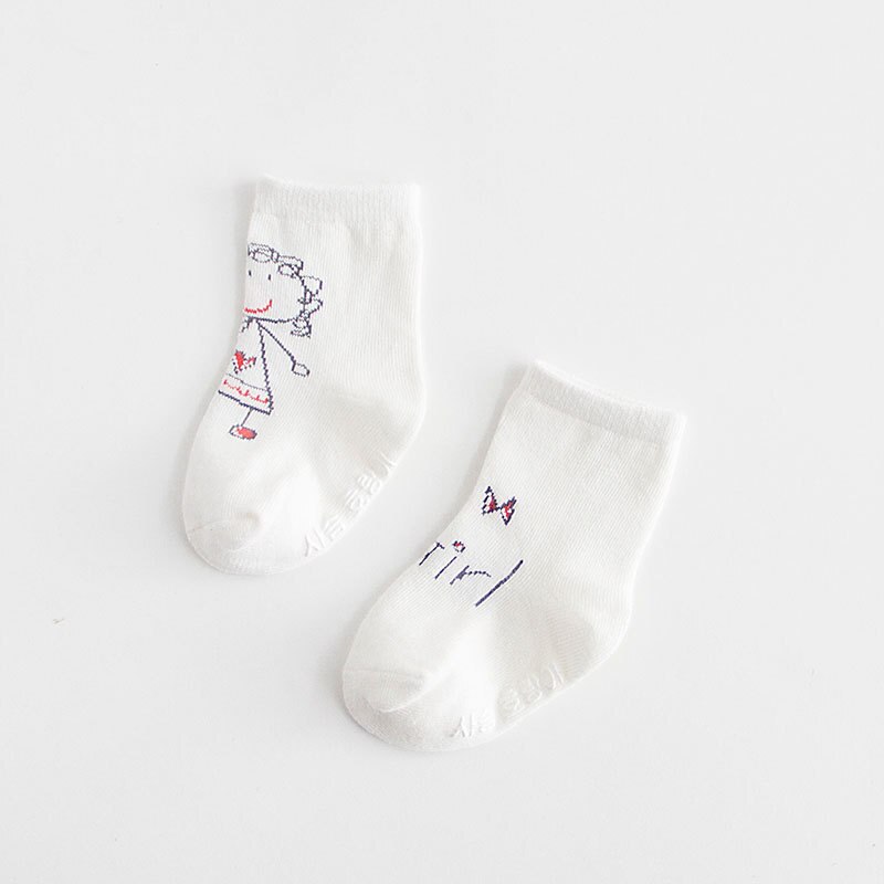 Leuke Lente Herfst Baby Sokken Pasgeboren Katoenen Baby Jongens Meisjes Leuke Peuter Asymmetrie Anti-Slip Sokken Voor Baby &#39;S Winter: Girl / 24-48Month