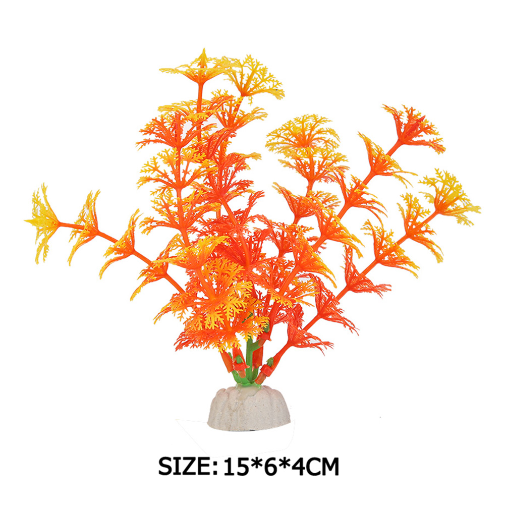 Aquarium Vulkan Taucher pneumatische Dekoration Tank Ornamente Landschafts bau Dekoration Pflanzen für Aquarium Zubehör Wohnkultur: Trans-orange