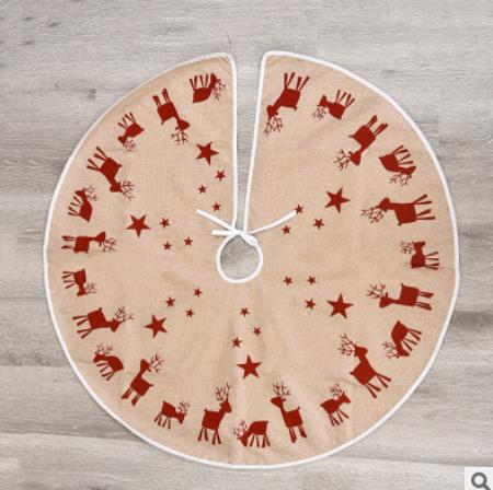 Kerstboomrok eland kerstboomrok schort kerst kerstfeest ornamenten: Originele hennep