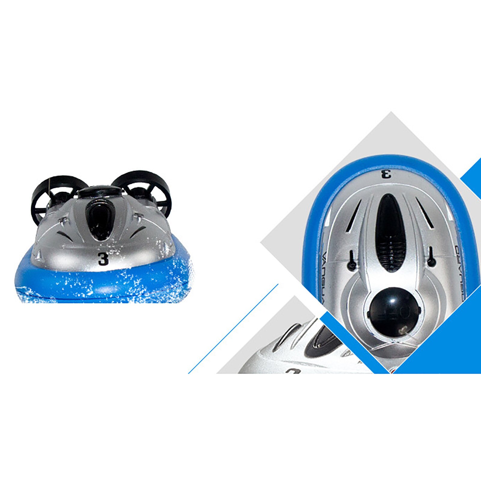 Kinderen Elektrische Opblaasbare Boot Speelgoed Mini 2.4G Draadloze Hovercraft Elektrische Afstandsbediening Speedboot Elektrische Water Speelgoed