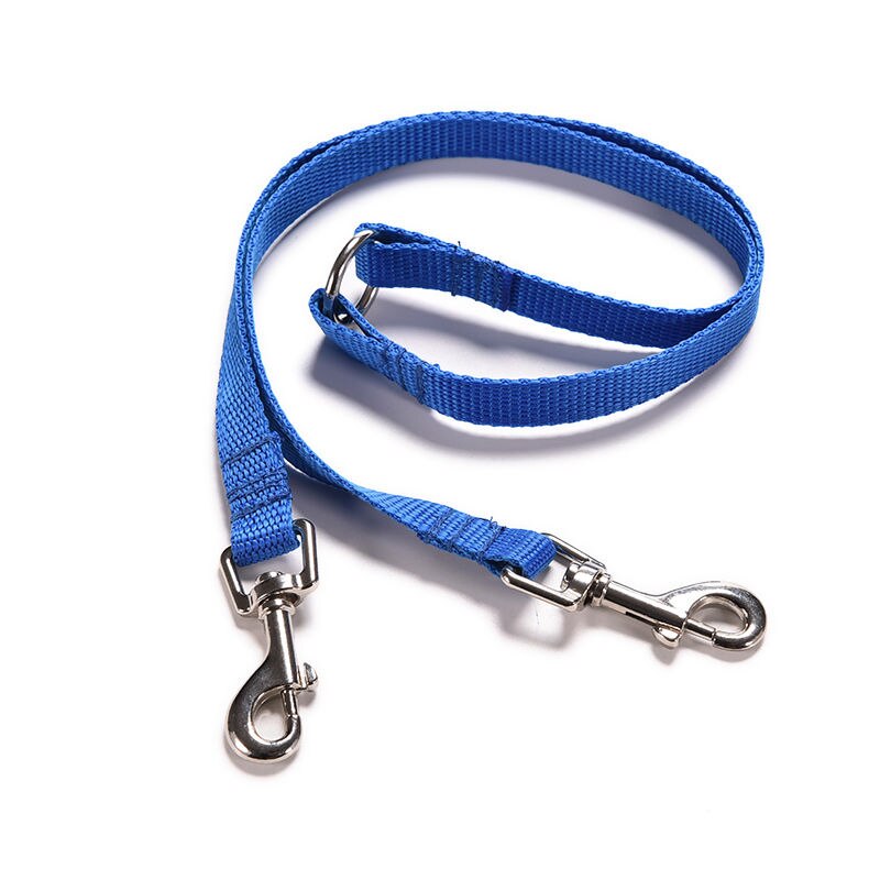 1Pcs Huisdieren Honden Dubbele Leash Nylon Dubbele Lood Koppeling Twin Hond Twee Hond Wandelen Duplex Leash Splitter 3 kleuren