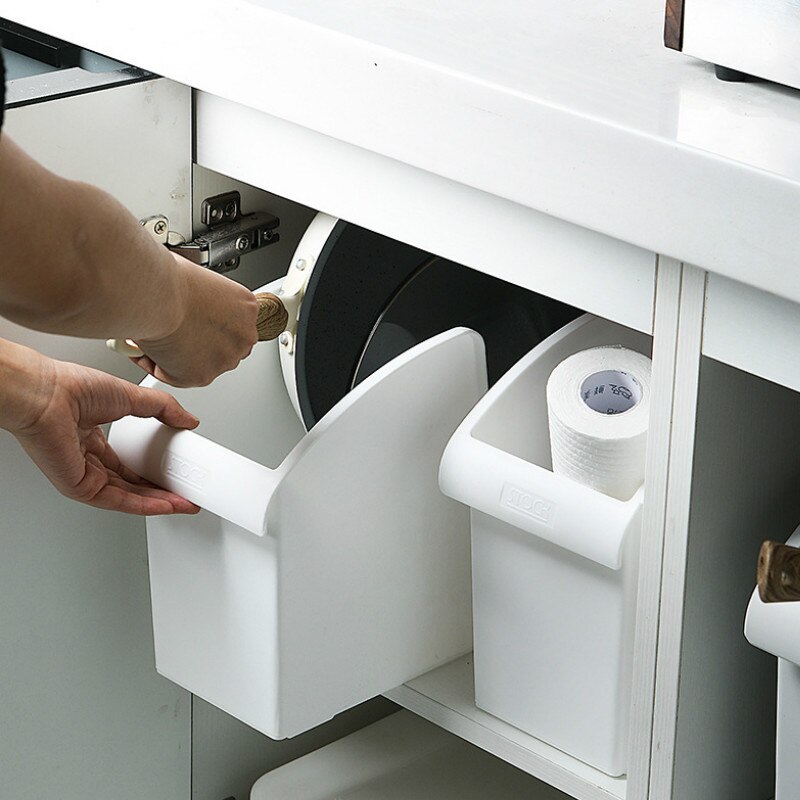 Kitchen Storage Box Container Cupboard Tableware Cookware Storage Box Plastic Spice Rack Cosmetic Sorting Case Home Organization