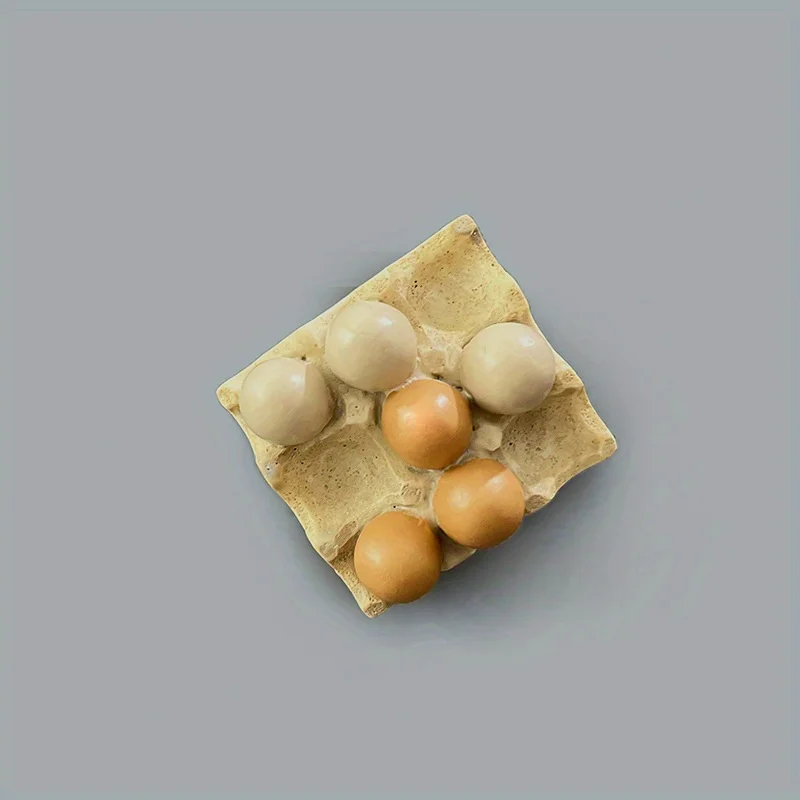 Paquete de 1 imanes para refrigerador de cáscara de huevo roto con bonito pollito sonriente, decoración de cocina de plástico redonda, divertidos imanes para nevera con huevos de dibujos animados: Borgoña