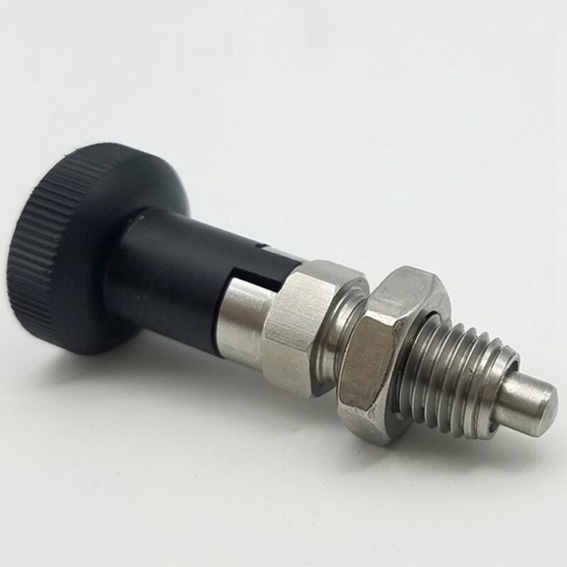 M10 Rvs Self Locking Index Plunger Pin Met Zelfsluitende Functie Voor Scheidslijn Hoofd Voor Geavanceerde Positie Loc