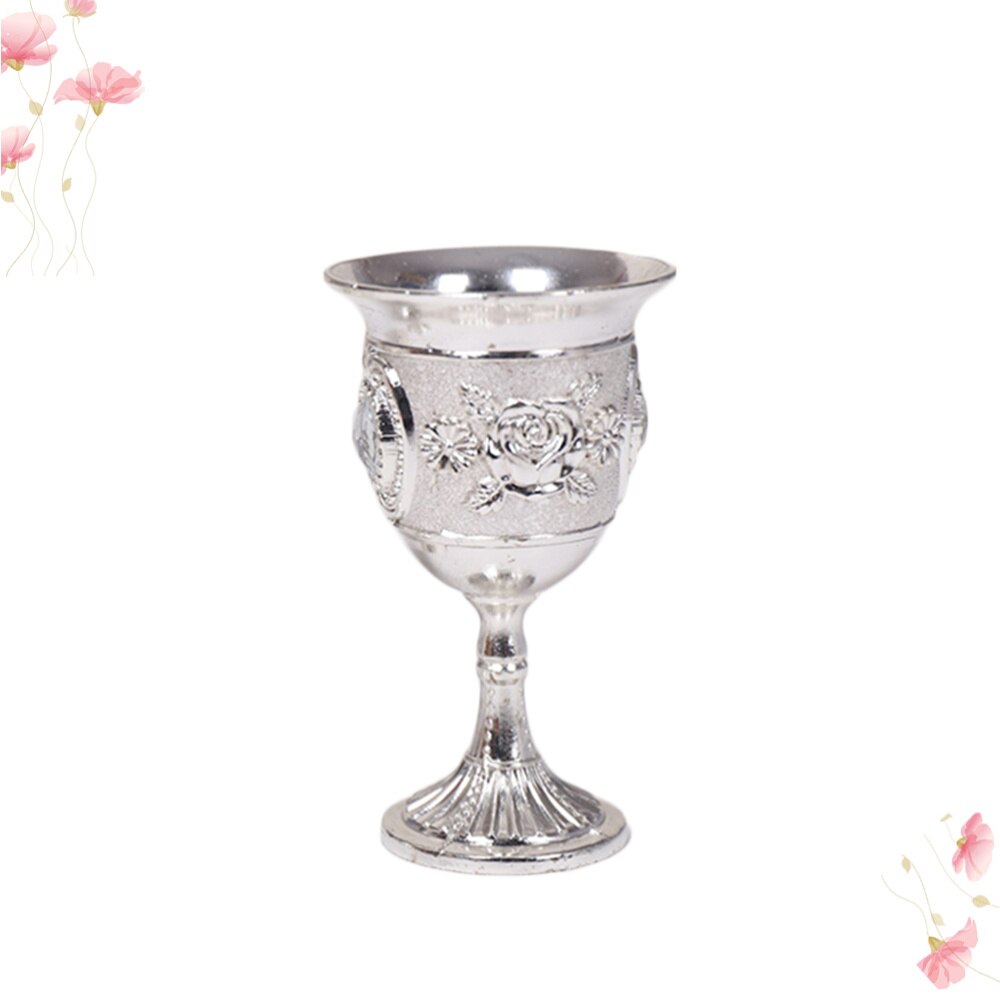 Edelstein Inlay Stil Zink Legierung Becher Wein Becher Geschnitzt Weiß Schnaps Glas Stengel-tasse Stemware für Heimat Bar Partei (zufällig Flo