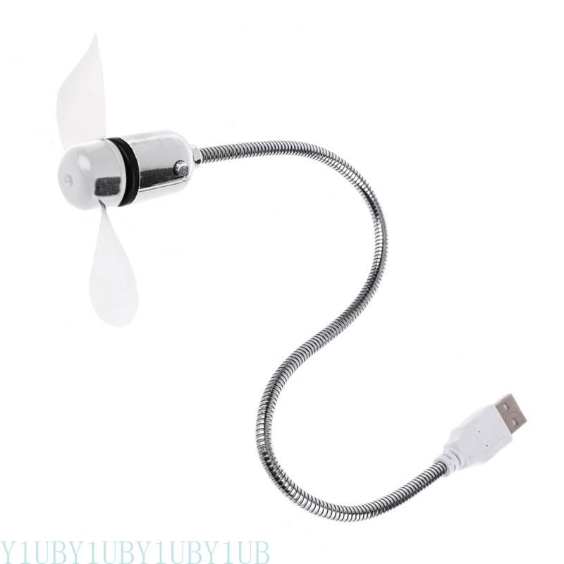 652F Office Outdoor Universal Flexible USB Fan Air Cooling For Laptop Desktop PC Computer USB Powerbank: Default Title