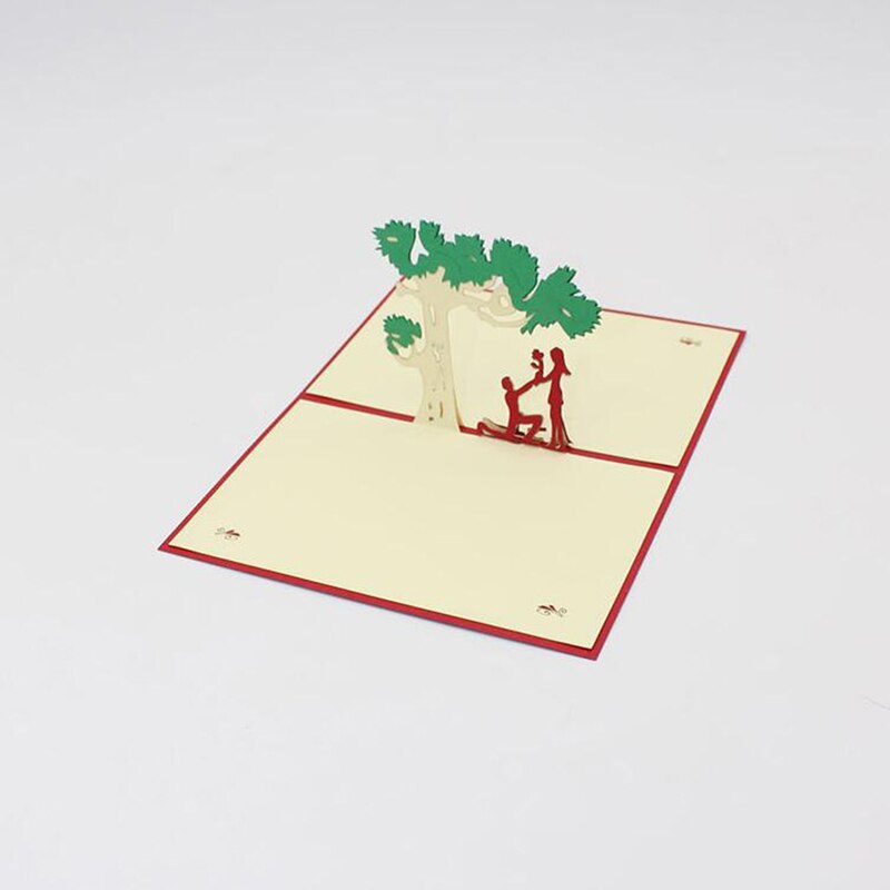 3d pop-upkaarten valentijnsdag ansichtkaart met envelop stickers huwelijksuitnodiging wenskaarten jubileum voor haar