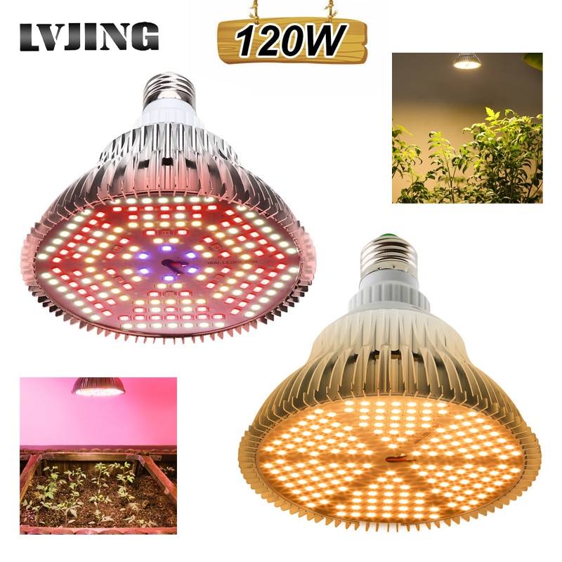 ledet vekstlys 100w 120w fullspekter fitolamp hydroponics fytolampe til innendørs grønnsaker blomsterfrøplanter planter