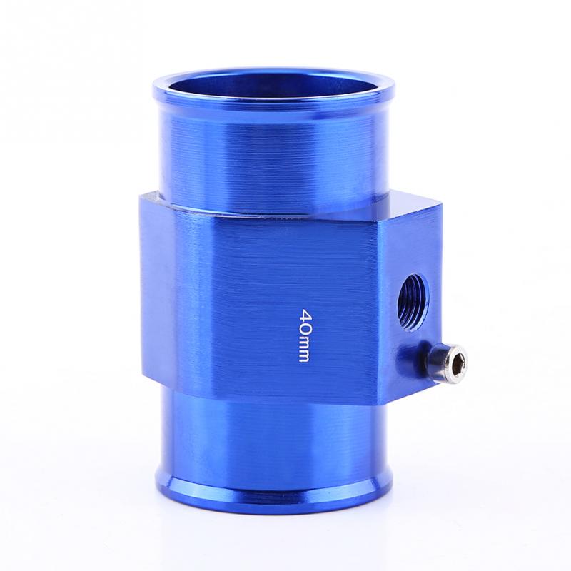 Blauw Auto Water Temperatuur Sensor Adapter Water Temp Joint Pipe Guage Meter Aluminium met Klemmen 26/28/ 30/32/34/38/40mm: Goud