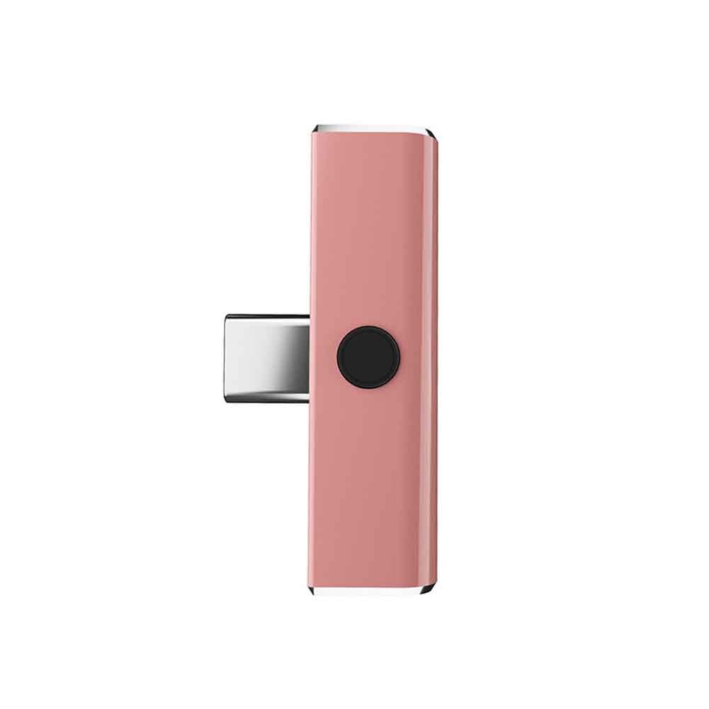 In Lega di alluminio Adattatore Della Carta Sana Audio Canto Plug And Play Mini Tipo C Trasmissione In Diretta Stereo Del Telefono Esterno Outdoor Portabe: Fascio 1 / pink