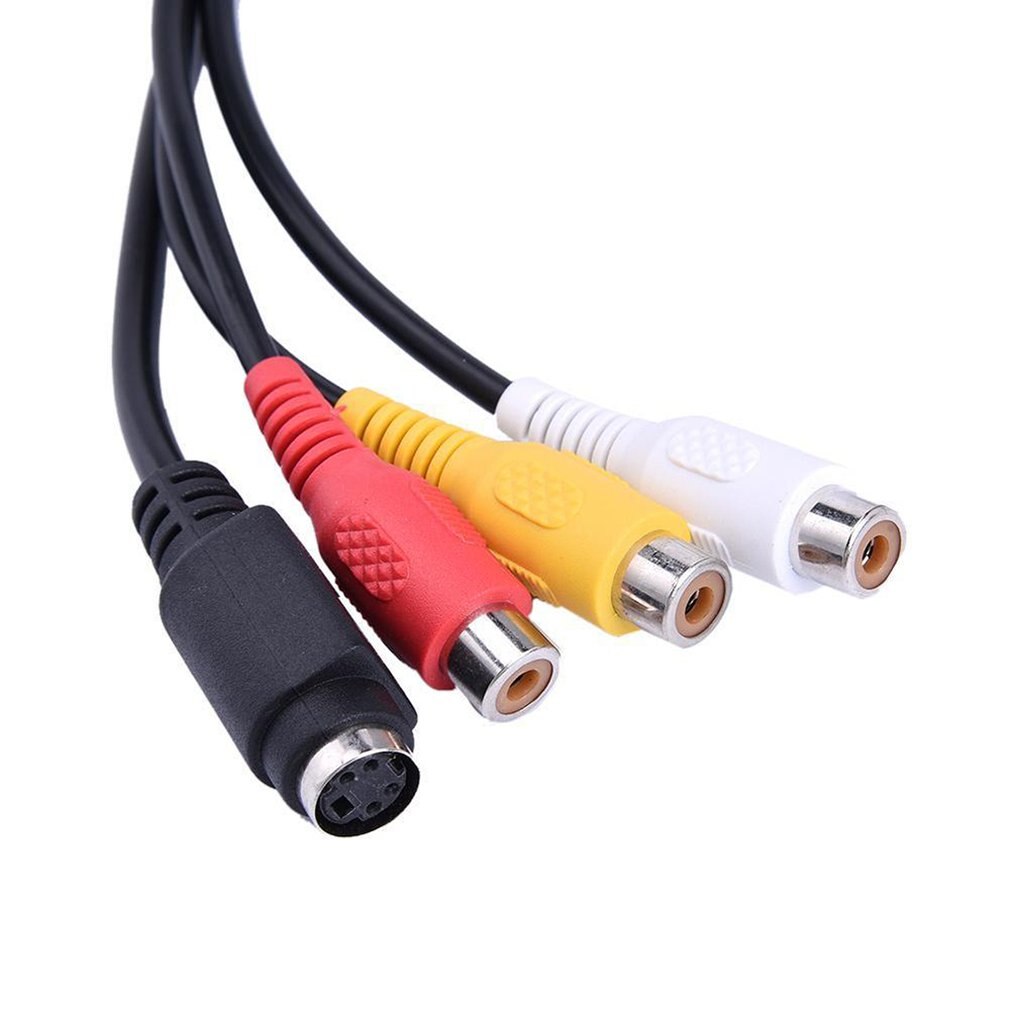 VGA SVGA TO S-Video 3 RCA Composite AV TV Out Converter Adapter Cable PC Cord Standard Sub-D VGA Input