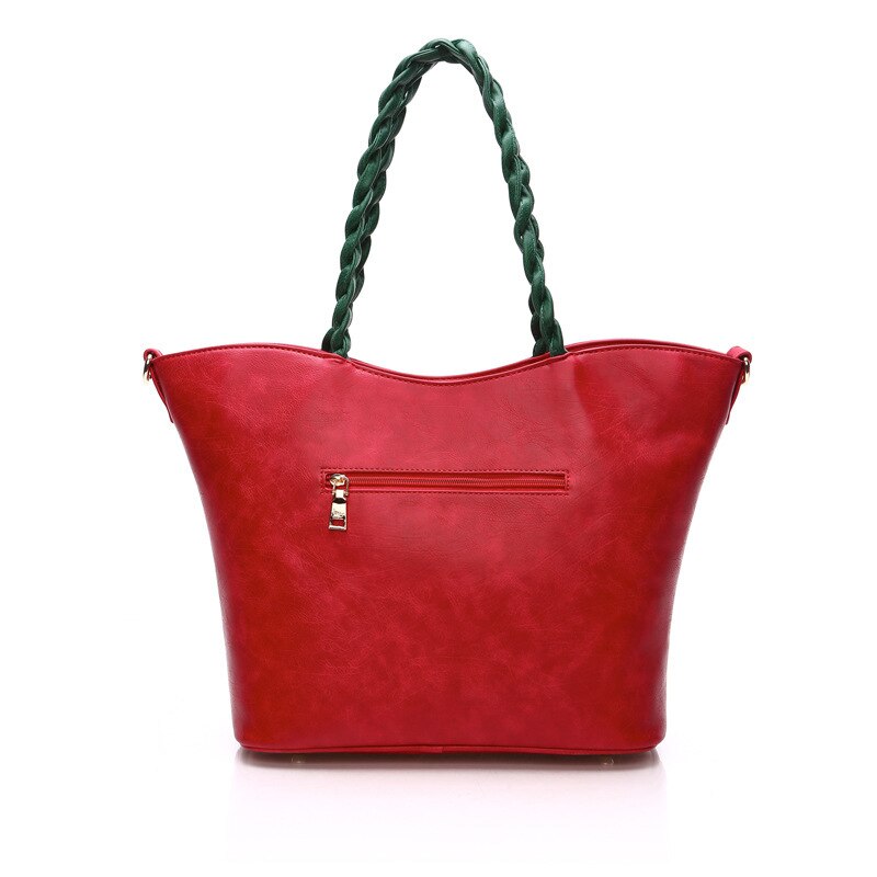 Classic Rose Driedimensionale Bloem Tas Weave Draagbare Vrouw Pakket Enkele Schouder Pakket Messenger