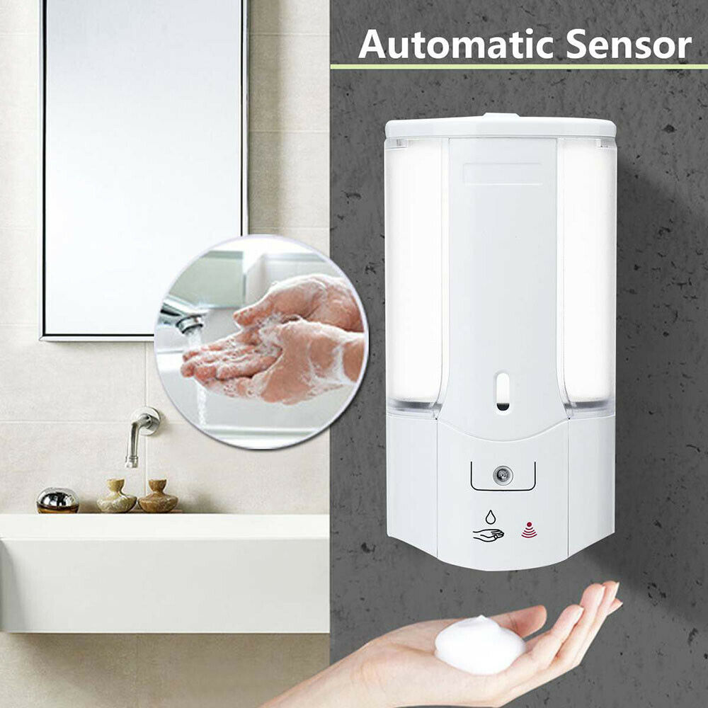 400ML Single Head Wall Mount Automatic Liquid Soap Dispenser Washing Lotion Soap Shampoo Dispenser Sensor Soap Dispenser