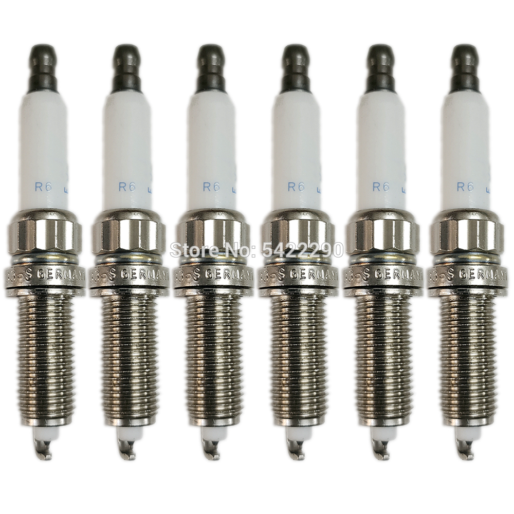 6pcs 12120037582 Iridium Spark Plug fit for BMW 135i 235i 335i 435i 535i 640i 740i X3 X5 X6 E92 E91 E90 ZR5TPP33-S Car Plug