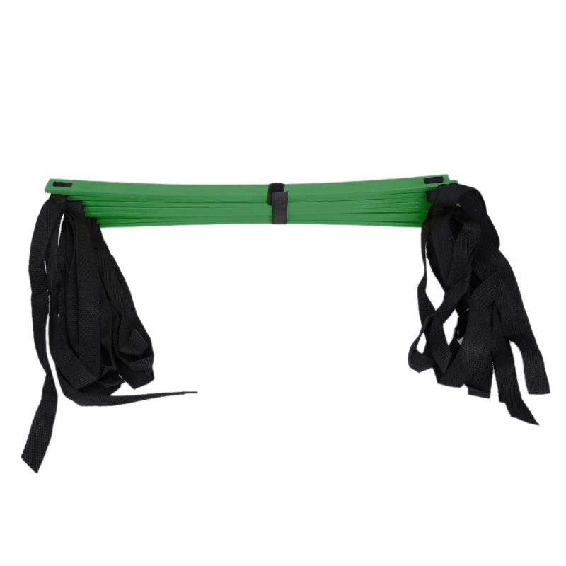 6/7/8/9/12/14 sprosse Nylon Straps Ausbildung Treppen Agilität Leitern Fußball Fußball tab Geschwindigkeit Leiter Sport Fitness Ausrüstung Heißer: 3M 6Rung Green