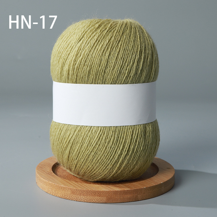 300 grammi di filato di cachemire lavorato a maglia a mano di lana pettinata di alta qualità sciarpa di lana maglione fili di Lanas mongoli: Grigio scuro