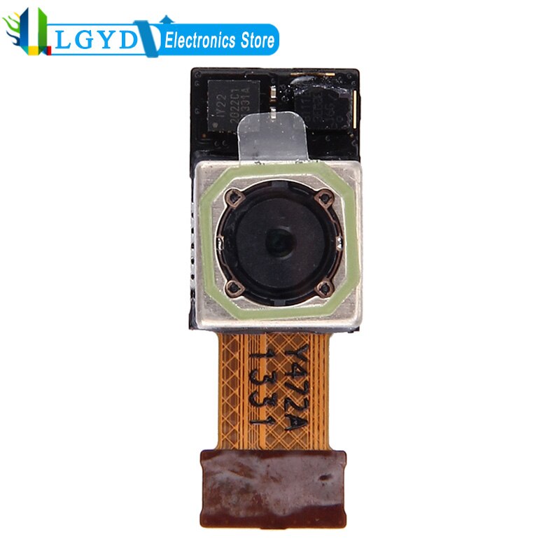 Reparatie van de achtercamera van een lg  g2 / d802- telefoon, vervanging van de achtercamera