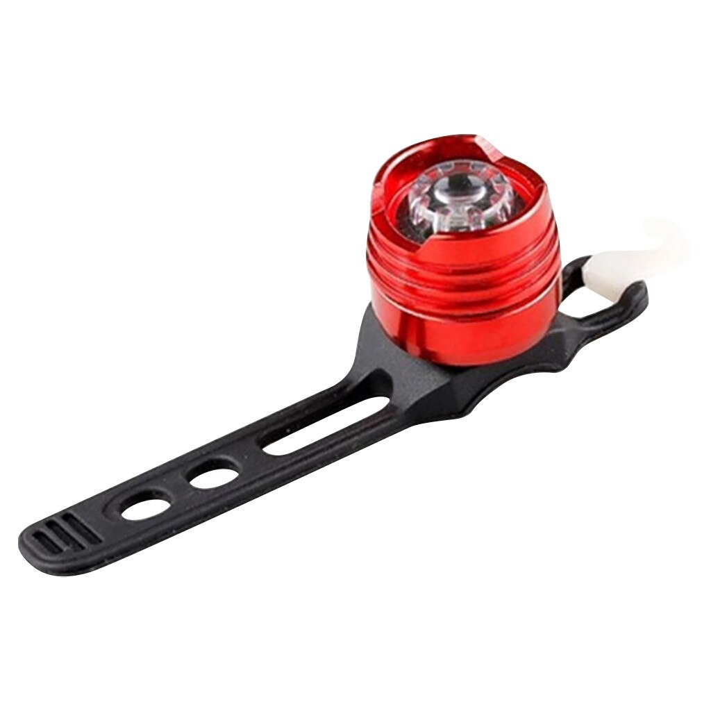 LED Aluminum Alloy Tail Light Safety Helmet Light High Brightness Tail Light Bicycle LED Rear Light Bike Light Outdoor Sport#50: Red
