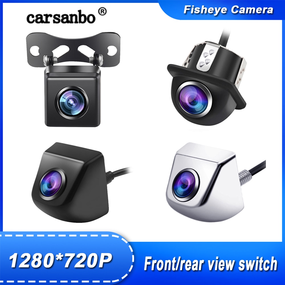 180 Graden Lens Starlight Achteruitkijkspiegel Camera Fish Eye Nachtzicht Auto Achteruitrijcamera Omkeren Backup 720P Hd Reverse camera