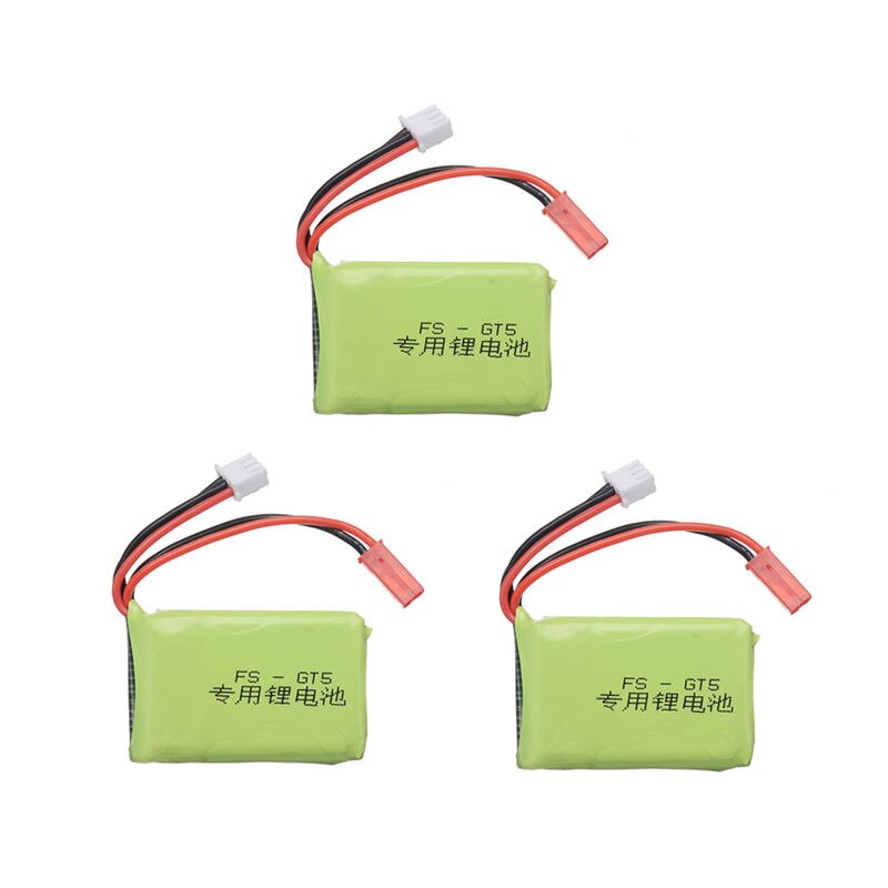 7.4v 1500mah 2S RC Lipo batterie s'adapte pour Flysky FS-GT5 2.4G 6CH émetteur pour RC voiture bateau télécommande: 3 pcs