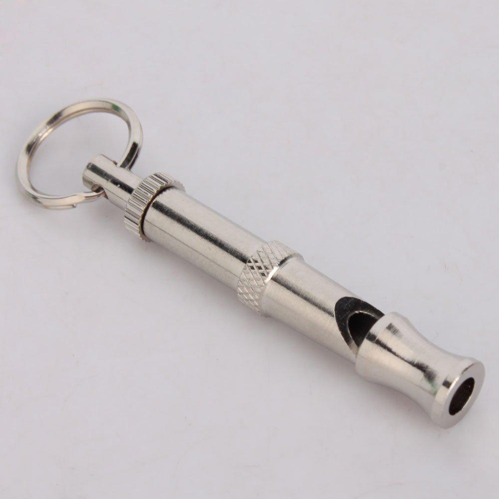 Training UltraSonic Sound Dog Whistle Silver Color