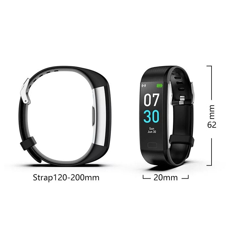 Waterdichte sportschool fitness sport stappenteller armband hardlopen stappenteller tracker horloge bloeddruk gezondheid hartslagmeter