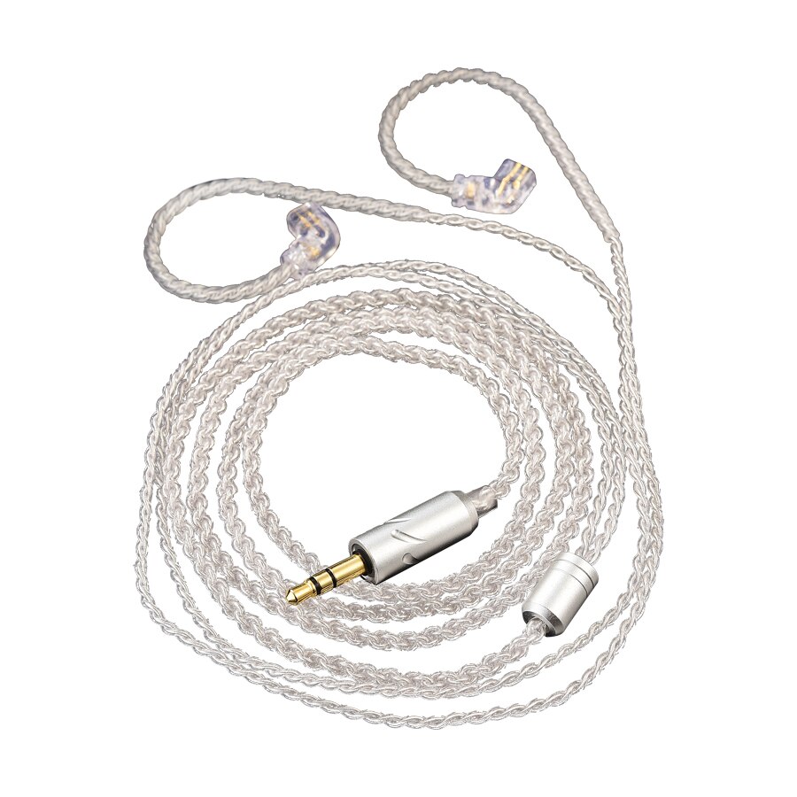 Qkz A1 Zxn Zxt ZX2 ZAX2 VK4 AK6-PRO Hoofdtelefoon Verzilverd Upgrade Kabel 2 Pin 0.75Mm Hoge Zuiverheid Zuurstof koper Oortelefoon Draad