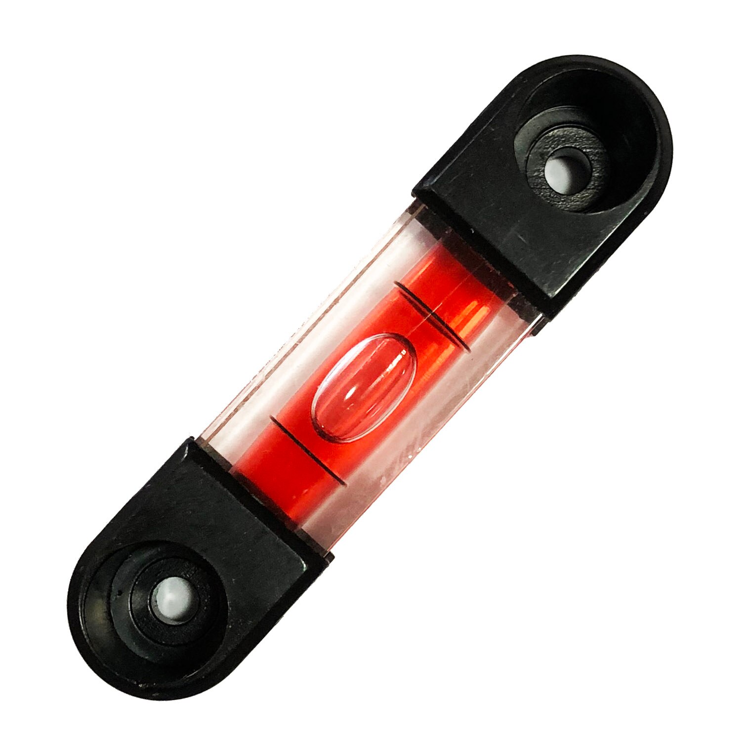QASE Square Spirit Level Bubble Column Horizontal Ruler Leveler Gauge Inclinometer With Installation Holes 68*16*18mm 1PCS